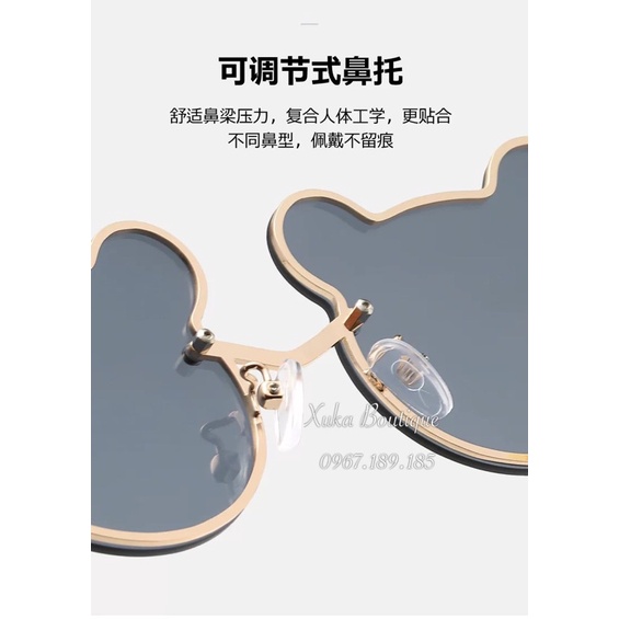 Kính thời trang, kính mắt cho bé Hình Gấu Cute