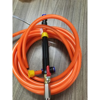 Compo 5m dây nén khí 12*8. 1 súng xịt thẳng và 2 ren 17mm .1m dây hút
