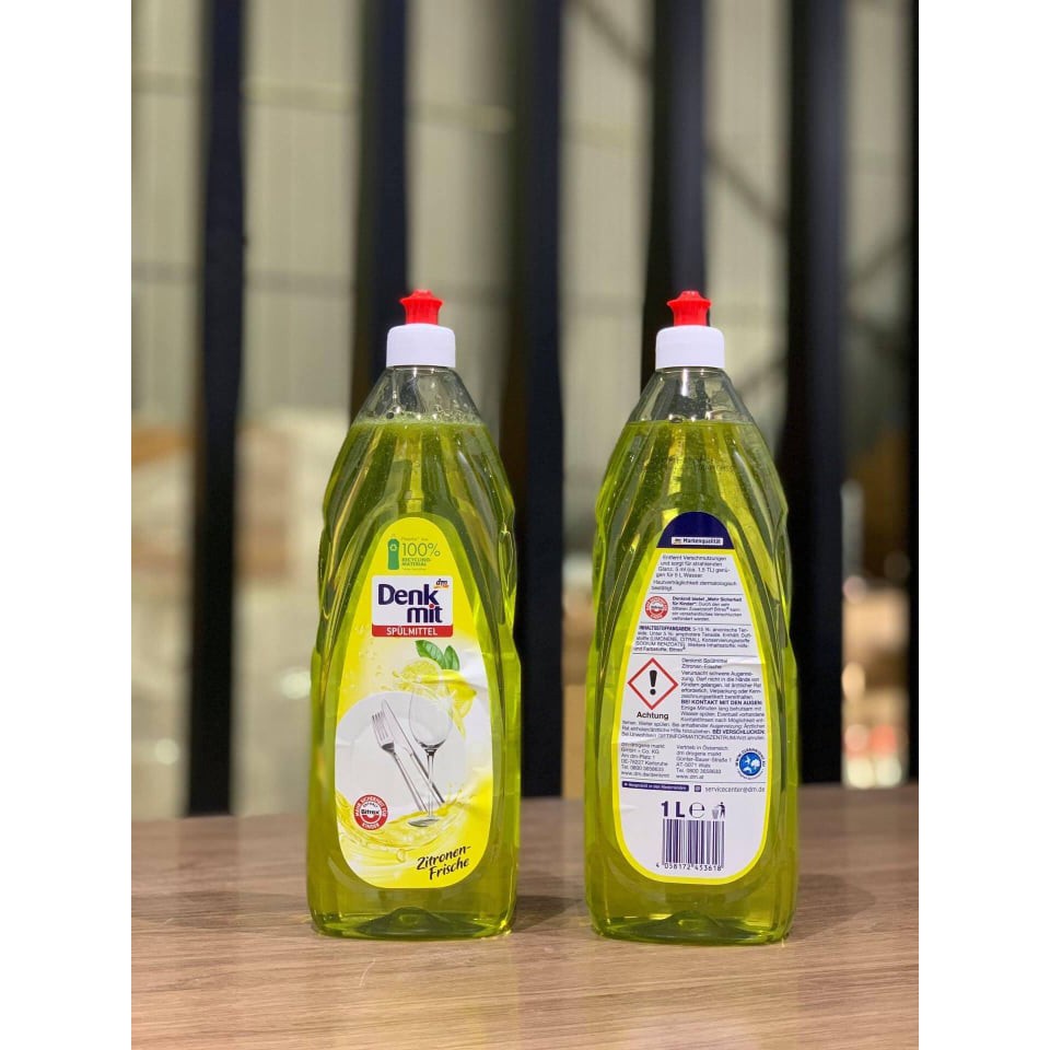 Nước rửa bát Denkmit Hương chanh Zitronen-Frische dung tích 1000ml