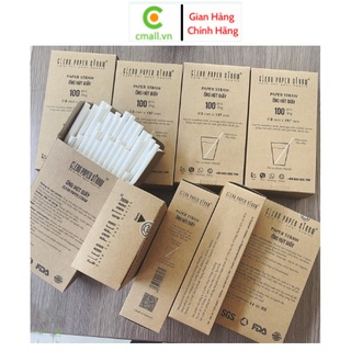 combo 10 hộp ống hút 8mm uống sữa, nước, sinh tố.... (100 ống/ hộp)