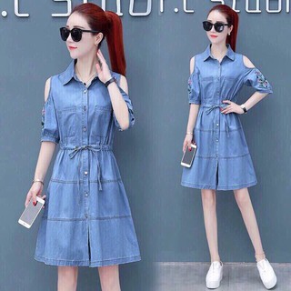 đầm xòe đầm jeans