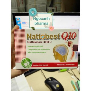 (sản phẩm hiệu quả) Viên uống Nattobest Q10 phòng ngừa tai biến mạch máu não ,bền vững Thành mạch