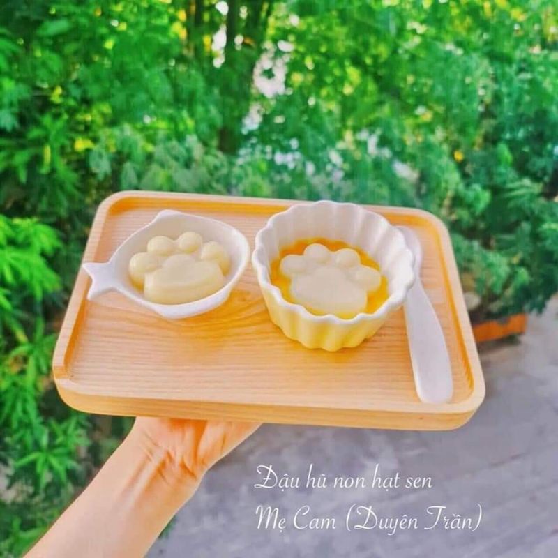 Khuôn silicon làm thạch rau câu, pudding, socola hình chân gấu/ chân mèo/ chân chó