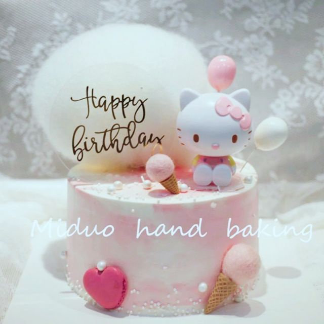 Trang Trí Bánh Kem Hello Kitty