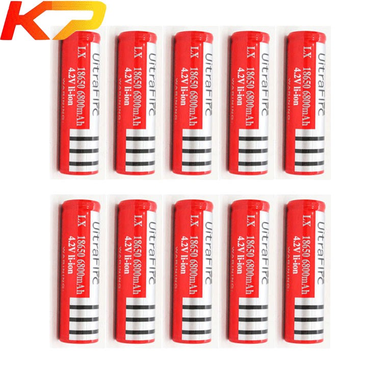 COMBO 10 PIN SẠC 18650 ULTRAFIRE 4.2V 4200MAH.