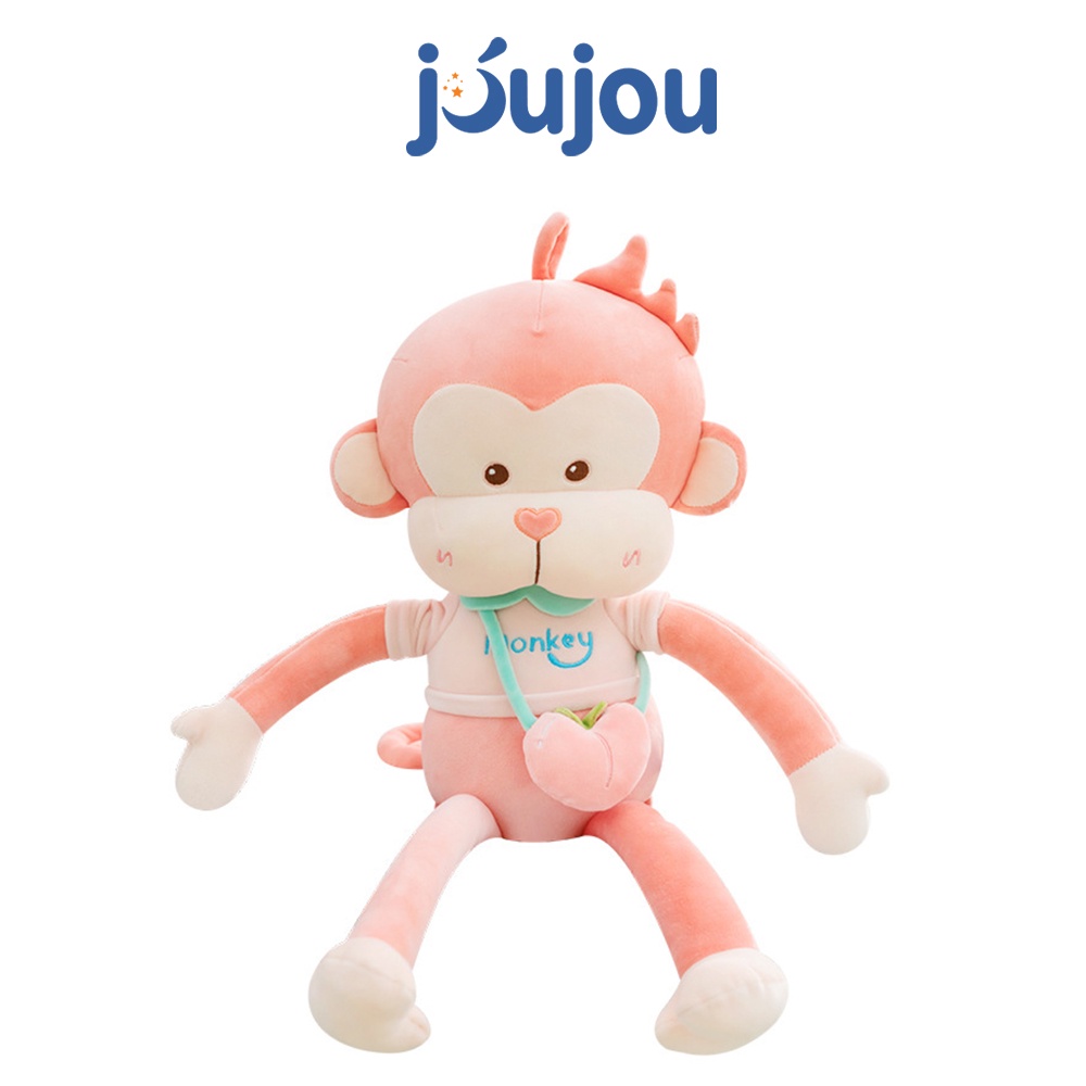 Gấu bông khỉ bông cute size 60cm cao cấp Joujou thú nhồi bông mềm mịn dễ thương