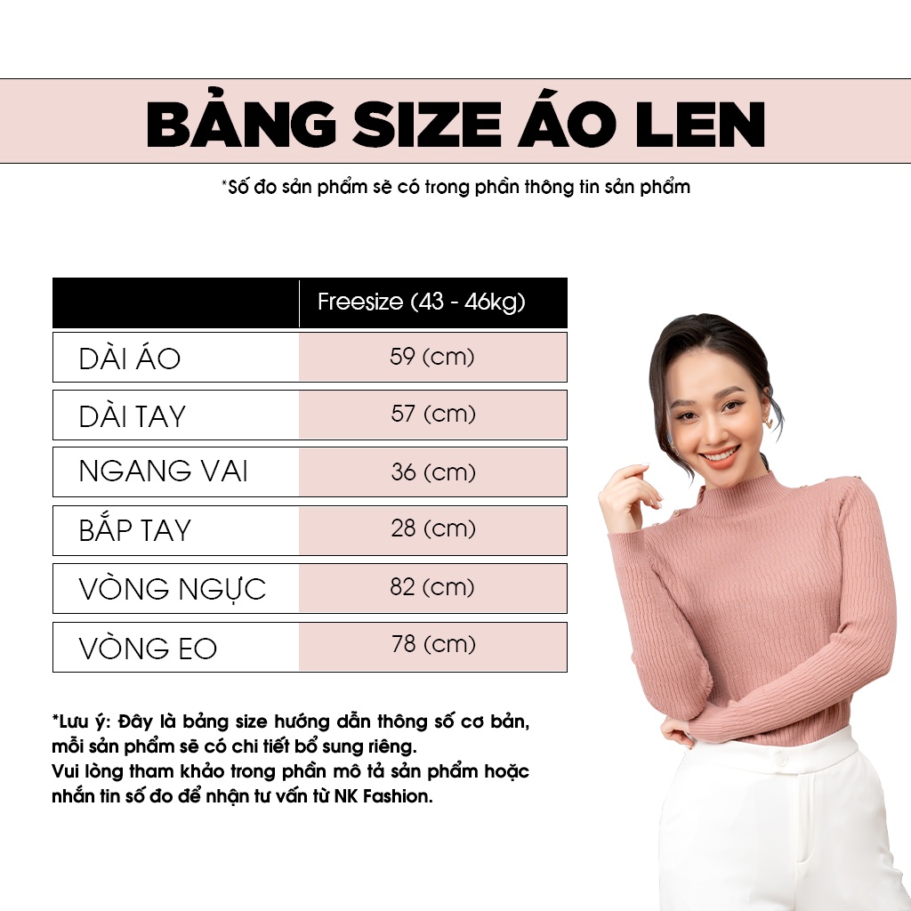 Áo Len Nữ Cổ Thuyền NK Fashion Thiết Kế Tay Cánh Độc Đáo Chất Liệu Nhập Khẩu Màu Sắc Basic NKFAL2110001