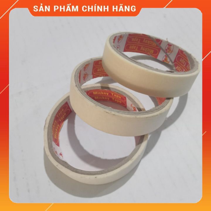 Băng Dính Giấy Siêu Dính Khổ 1cm Đến 5cm