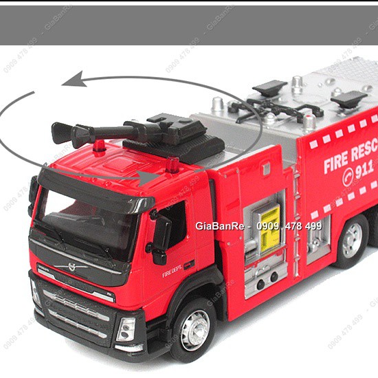 Mô Hình Xe Tải Cứu Hỏa Trạm Bơm Fire Rescue 911 - Caipo - 9964