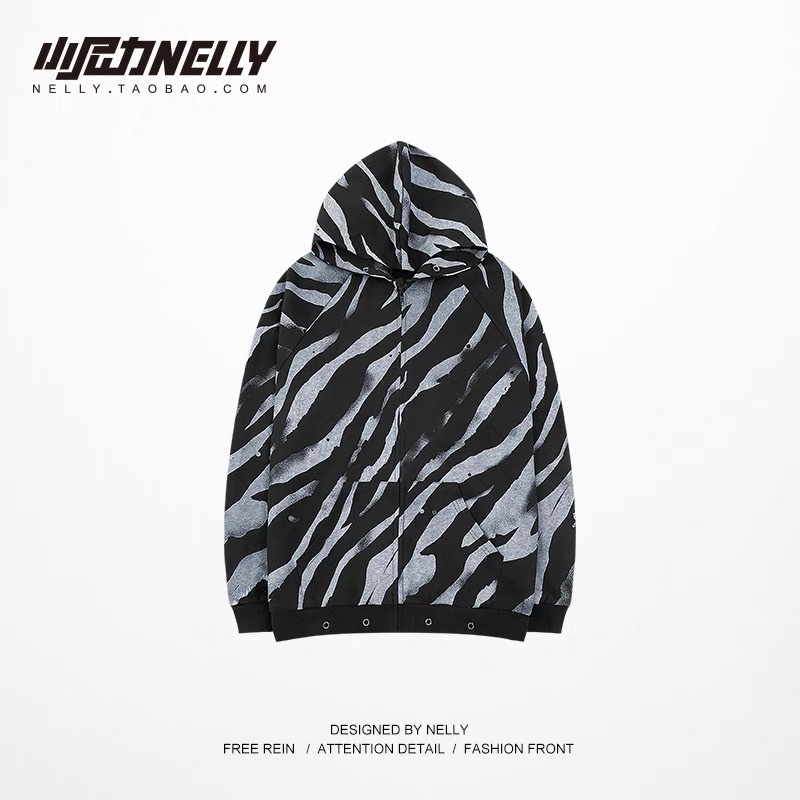 Áo khoác nỉ da cá có mũ NELLY