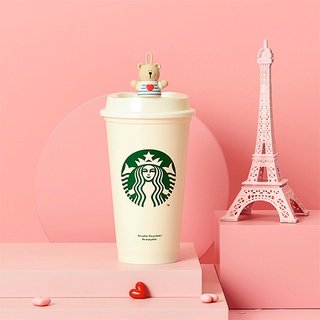 Nút Chặn Starbucks Stopper Vday Bear Blue Stripe