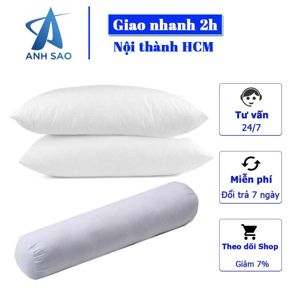 Combo bộ 2 gối nằm hơi + 1 gối ôm hơi 35x100cm Ánh Sao cao cấp