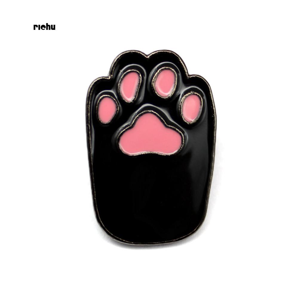 Huy Hiệu Cài Áo Hình Dấu Chân Chó Hoạt Hình Đáng Yêu