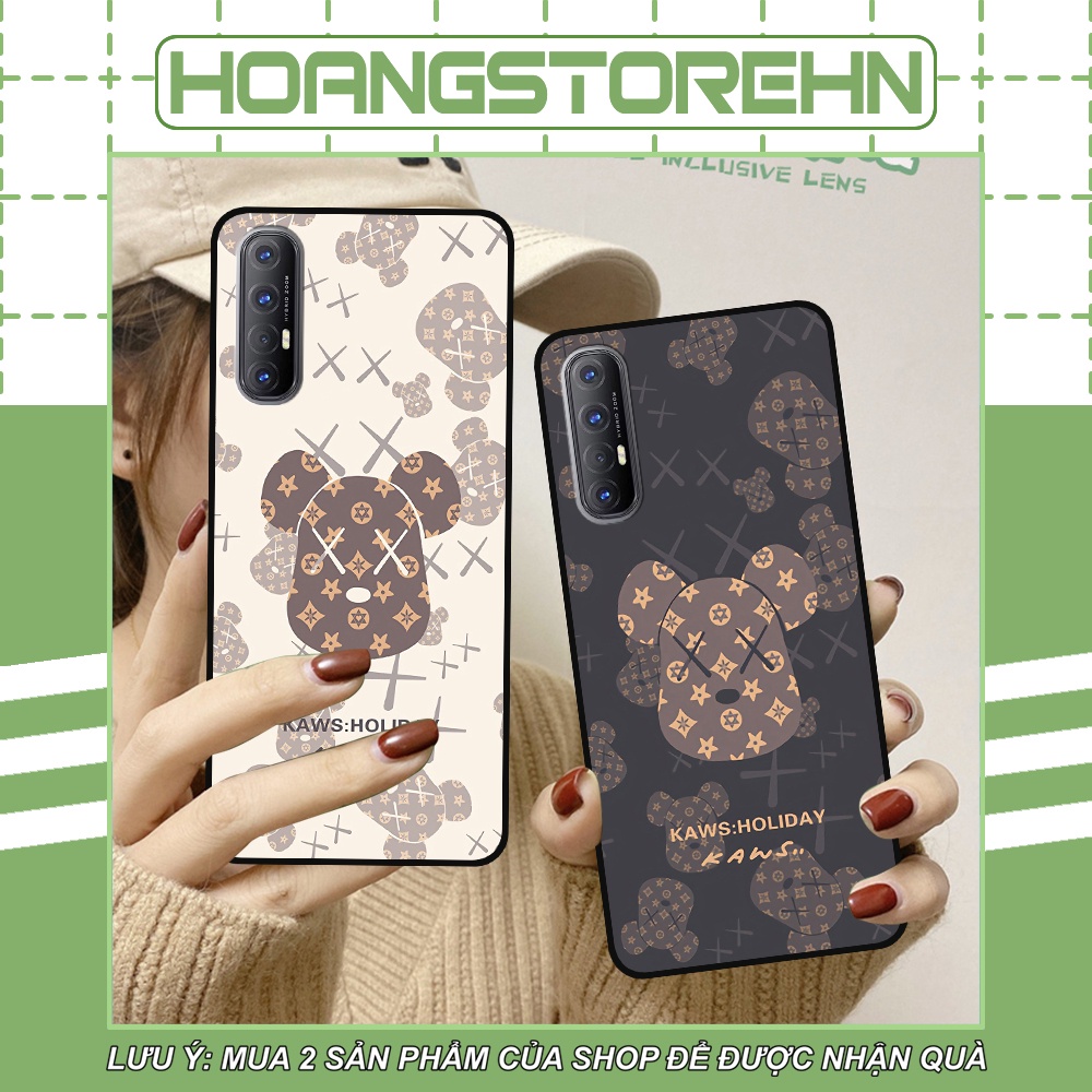 Ốp Oppo Reno 3 Pro in hình họa tiết Mountain, Be@rbrick dễ thương (T13 - T18)