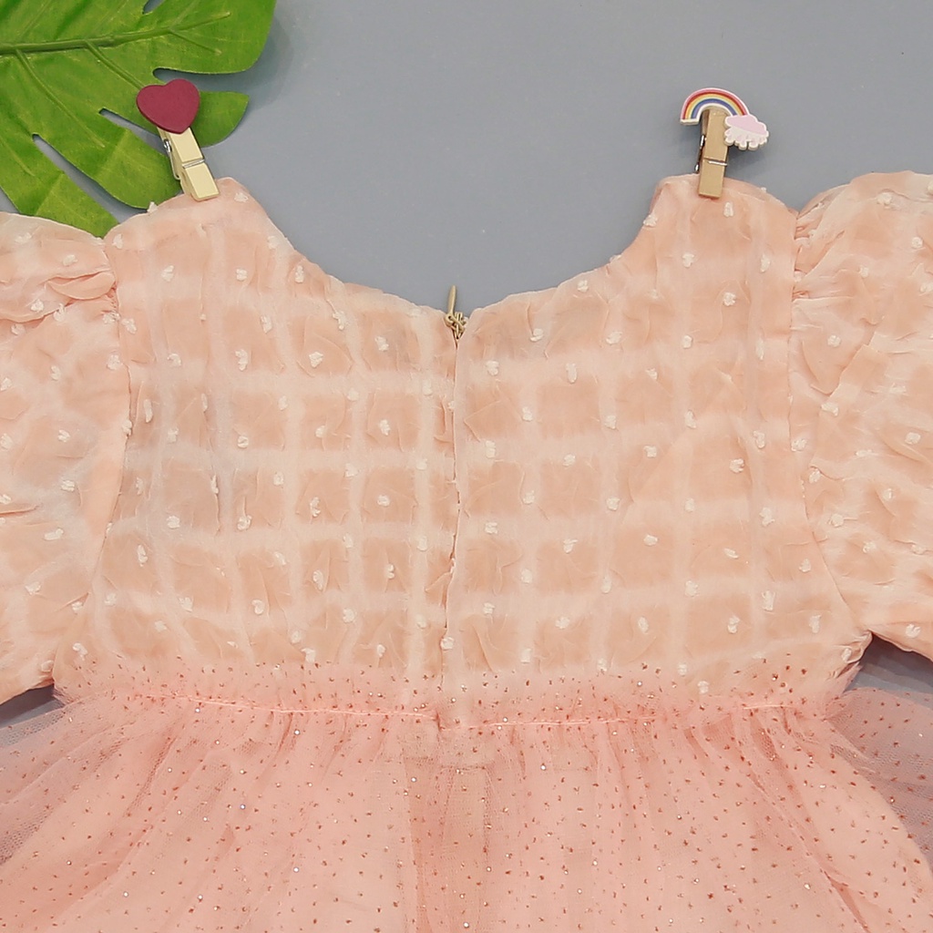 Váy TuTu tay bồng Kids Plaza M21H (Hồng)