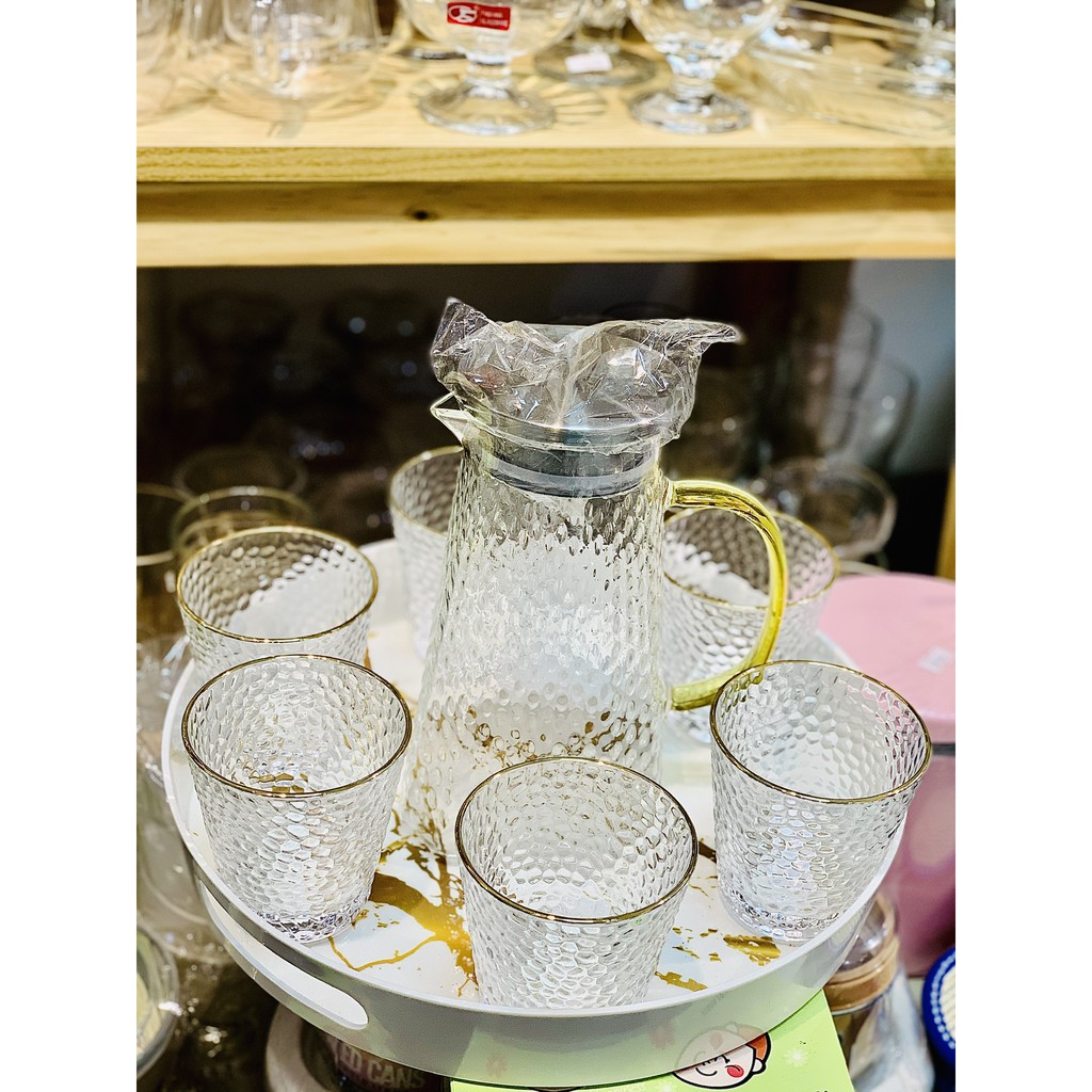 [Giá sỉ đồ decor xuất dư] Khay kệ đựng ấm chén cốc tách ly bình nước bằng nhựa phíp vân đá đẹp cao cấp vuông tròn
