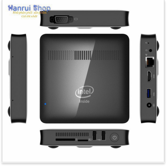 CPU mini pocket PC Intel Z8350 hỗ trợ HDMI siêu đa năng tích hợp Window 10 + combo chuột phím không dây