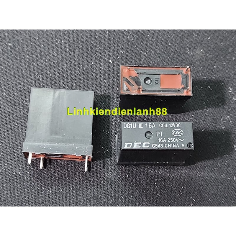 Relay DG1U 12VDC 16A 250V Mới Chính Hãng 100%.