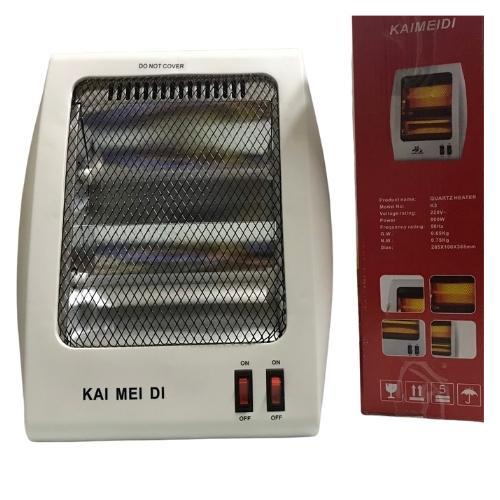 [SỈ- RẺ] Đèn Sưởi 2 Bóng Kaimeidi Hàng Nội Địa- 800W- Quạt Sưởi Halogen Siêu Bền Tỏa Nhiệt Đều Tiết Kiệm Điện Gấp 2 Lần