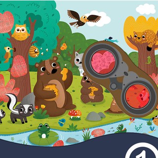 Bộ xếp hình Mideer Puzzle Games Khu rừng bí mật 35 miếng ghép secret Puzzle Forest