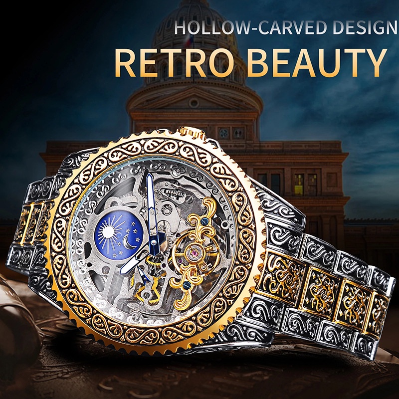 Đồng Hồ Cơ Tự Động Forsining Thời Trang Cho Nam