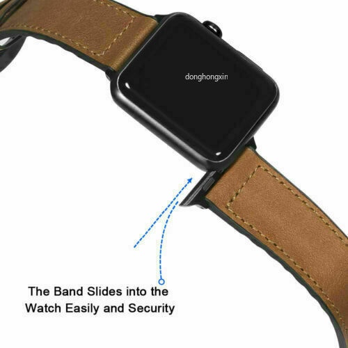 Dây Đeo Bằng Da Cho Đồng Hồ Thông Minh Apple Watch 7 6 5 4 3 2 1 SE 41 42 44 45mm