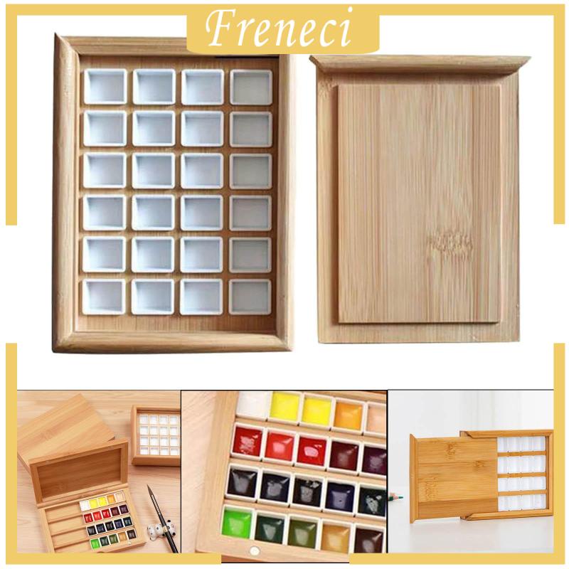 Bảng Rỗng Đựng Son Môi Màu Nước Bằng Gỗ Dành Cho Học Sinh