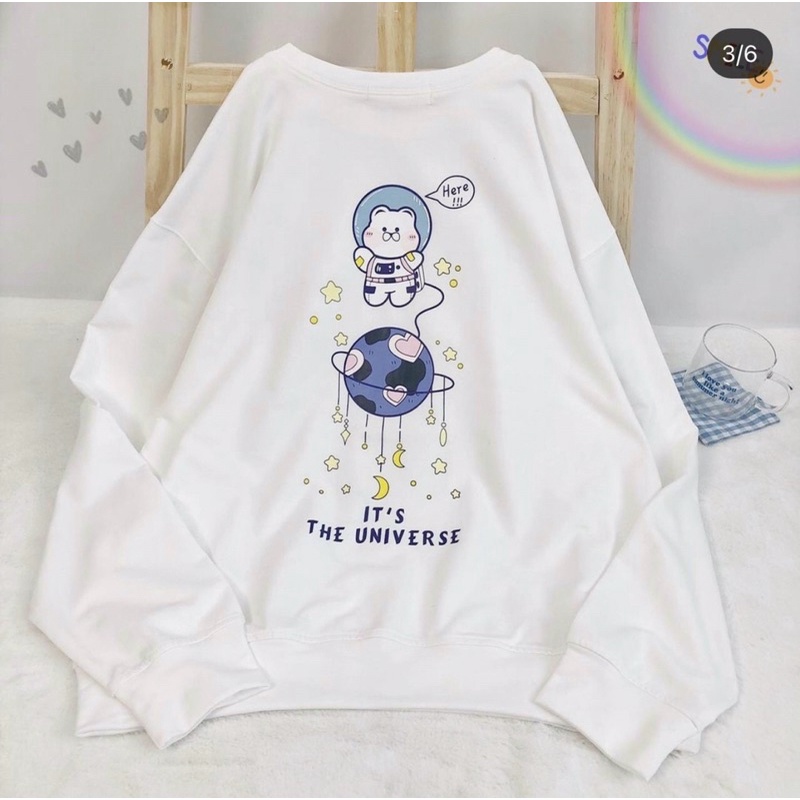 Áo khoác sweater chui đầu nỉ ngoại unisex ulzzang nam nữ