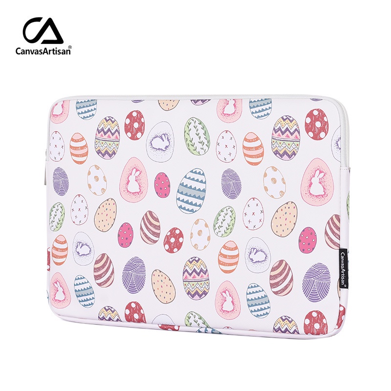 CanvasArtisan Túi da chống nước hình trứng phục sinh thích hợp cho laptop Acer Dell Matebook Air Pro 11/ 12/ 13/ 14/ 15 inch