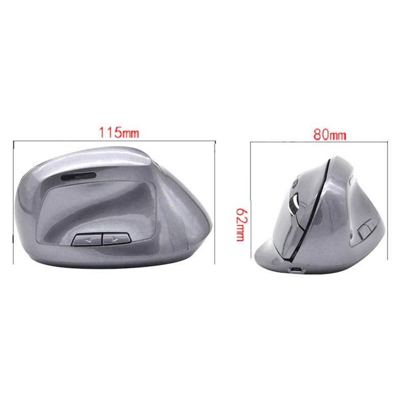 Wireless Vertical Ergonomic Rechargeable Computer Bluetooth Mouse