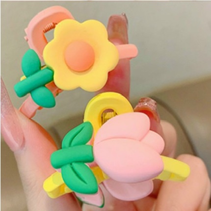Kẹp Tóc Hàn Quốc Cho Bé 2 Họa Tiết Giống Nhau - PKT42