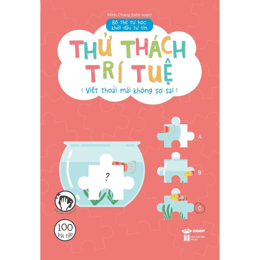 Flashcard - Bộ Thẻ Thử Thách Trí Tuệ - Dành cho trẻ từ 3 tuổi - Crabit Kidbooks