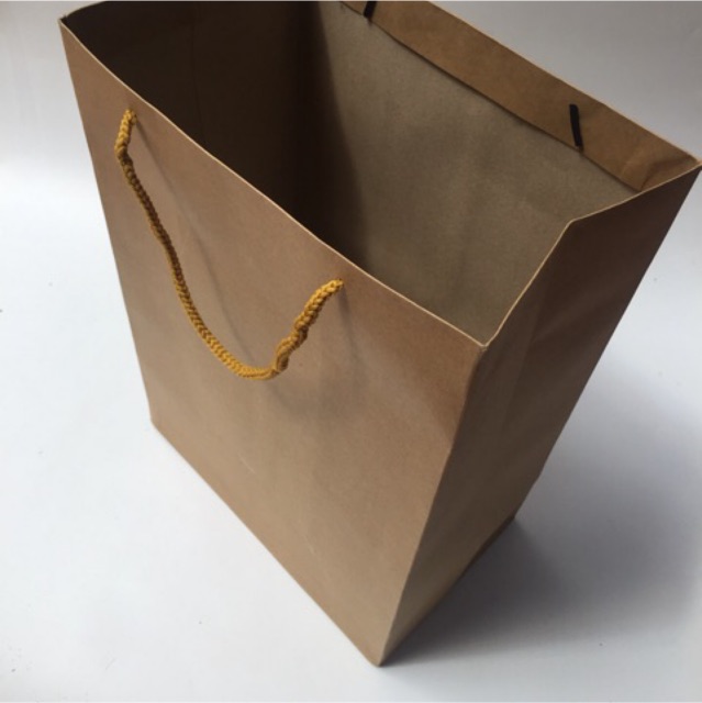 10 Túi kraft to đựng quần áo, hộp giày 25x36x15 cm