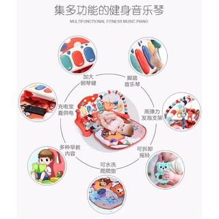Thảm nhạc UMOO cho bé nằm chơi từ 0M+ trở lên hàng chính hãng