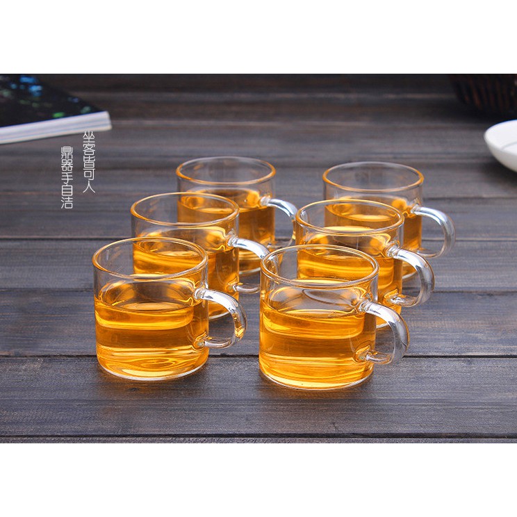 Bộ 6 ly trà thủy tinh Zeno CTT06