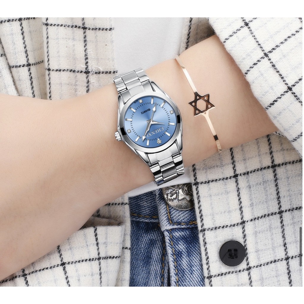 ĐỒNG HỒ NỮ CHÍNH HÃNG CHENXI DÂY THÉP CAO CẤP MẶT ĐÍNH ĐÁ SANG TRỌNG | BigBuy360 - bigbuy360.vn