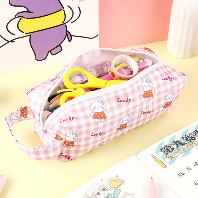 Túi Đựng Bút Đa Năng Sức Chứa Lớn Phong Cách Hoạt Hình Nhật Bản Đơn Giản Cho Học Sinh Tiểu Học Ốp