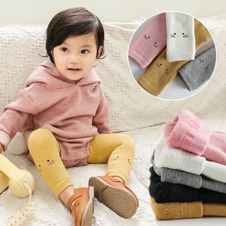 Quần tất mèo lót nỉ xù giữ ấm cho bé