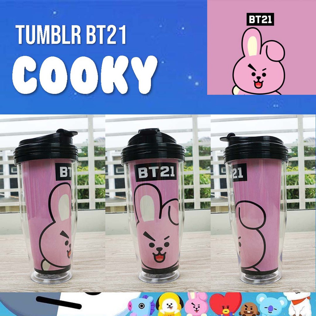 Bình Nước Họa Tiết Bt21 Phiên Bản 1 - Unofficial Merchandise Kpop Bts