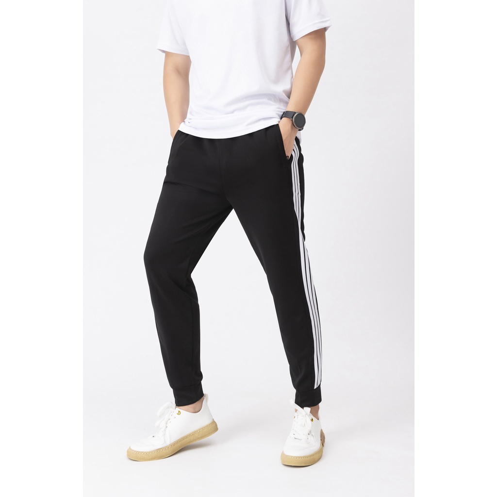 Quần jogger thể thao nỉ nam nữ JUN FASHION STORE Siêu Rẻ dài 3 sọc, Vải poly cao cấp dày đẹp, co giãn tối đa