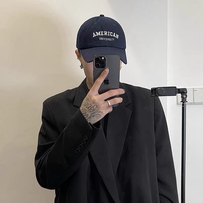 Mũ MG STUDIO thêu họa tiết chữ &quot;American University&quot;