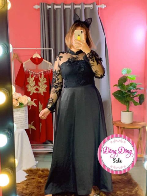 Váy maxi ren xinh xắn