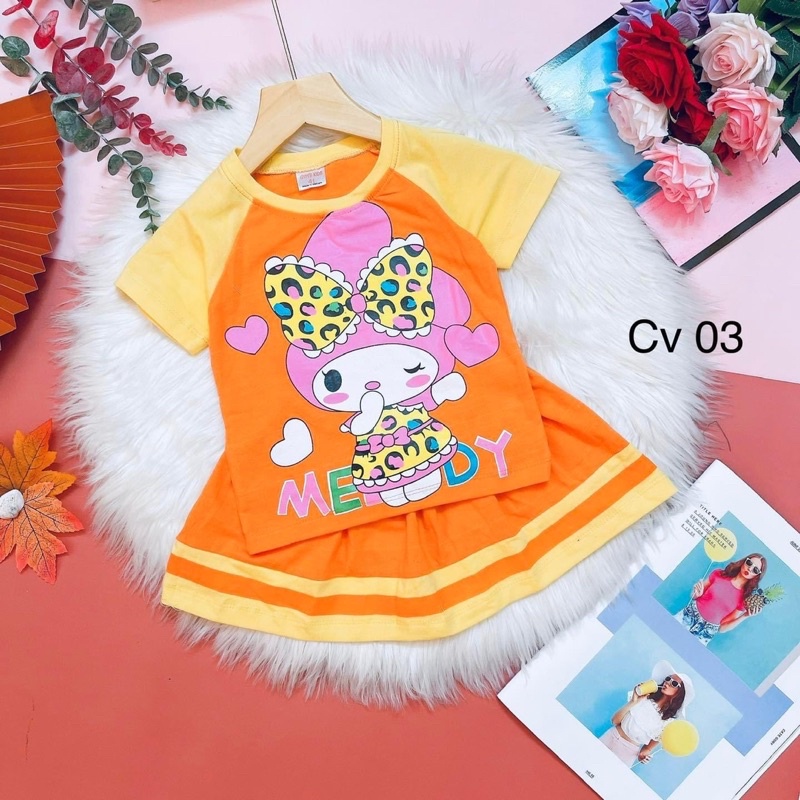 Set váy bé gái, bộ váy bé gái size đại