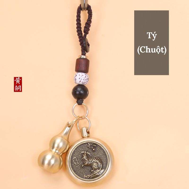 Móc Chìa Khóa Ô Tô Xe Máy 12 Con Giáp Phong Thủy Tài Lộc Phú Quý – Dây Dù VERSION 1 CarZone