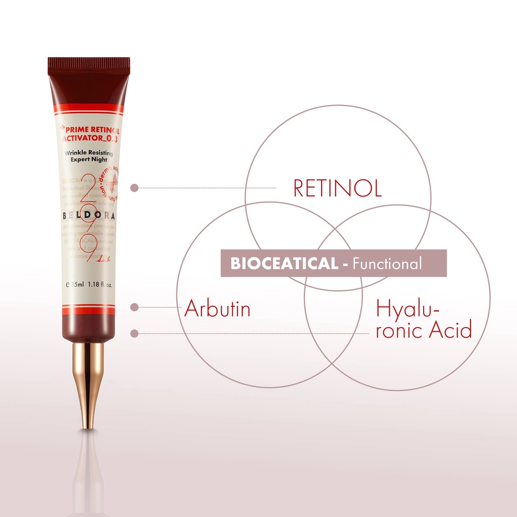 Kem Dưỡng Retinol Xóa Nếp Nhăn, Căng Bóng Da Beldora 299 Prime Retinol Activator 0.3 35ml