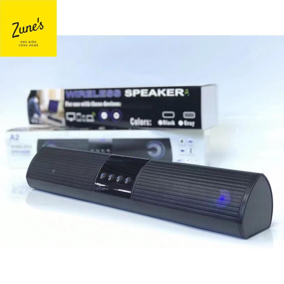 Loa bluetooth speaker A2 dáng dài 2 loa cực đỉnh, kiểu dáng sang trọng hỗ trợ thẻ nhớ, đài FM PB 2021