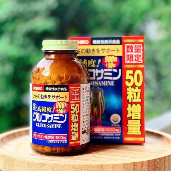 Orihiro Glucosamine 1500mg Tăng Cường Sức Khỏe Xương Khớp Của Nhật Bản, Hộp 900 Viên