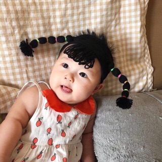 Băng đô nơ tóc giả cho bé