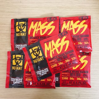 Combo 5 Gói Dùng Thử Sample Sữa Tăng Cân Mutant Mass Gói 47g