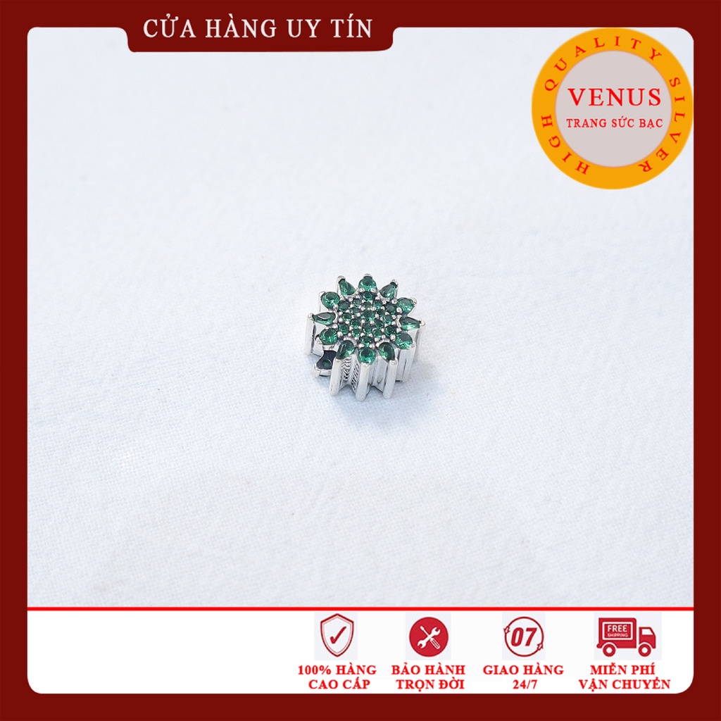 Bộ sưu tập charm xanh lá- Bạc 925 cao cấp- Trang sức bạc Venus
